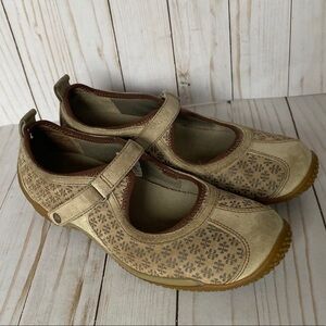Merrell Circuit Mary Jane sneakers taupe print suede 7